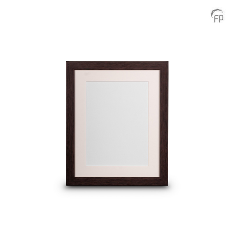 Houten fotolijst donkerbruin — groot formaat (foto 20 × 25 cm)